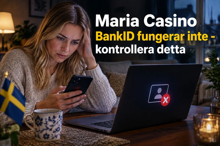 Maria Casino BankID fungerar inte - kontrollera detta